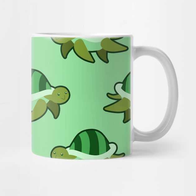 Green Turtle Pattern by saradaboru